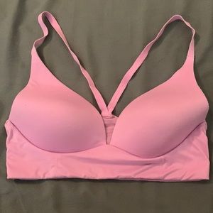 Lightly lined plunge lounge bra. Victoria secret. Purple. Size: 32C